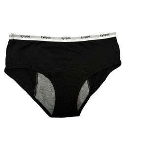 Synpos Girls Underwear Briefs Cotton Blend Comfort Fit Black‎ MW0462EXL